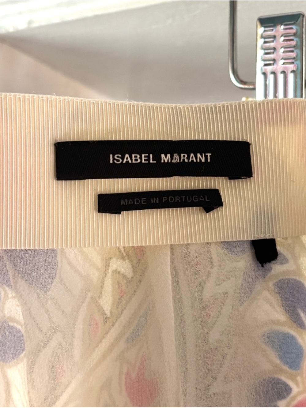 Isabel Marant Breena Floral Paisley Midi Skirt Silk Blend Size 36 FR | 4 US - Picture 14 of 15
